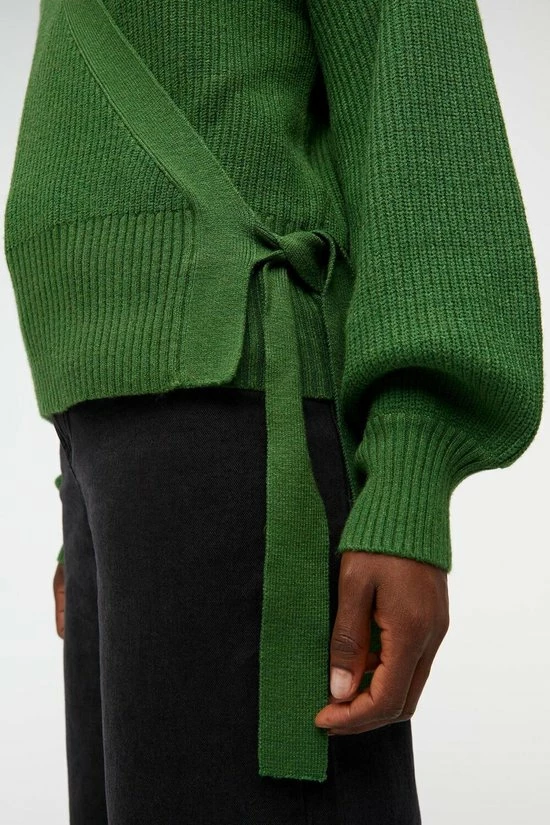 Object Vest Objmalena L/s Wrap Cardigan Noos 23039236 Artichoke Green/melange Dames Maat - S 3 Object Vest Objmalena L/s Wrap Cardigan Noos 23039236 Artichoke Green/melange Dames Maat - S - Afbeelding 3