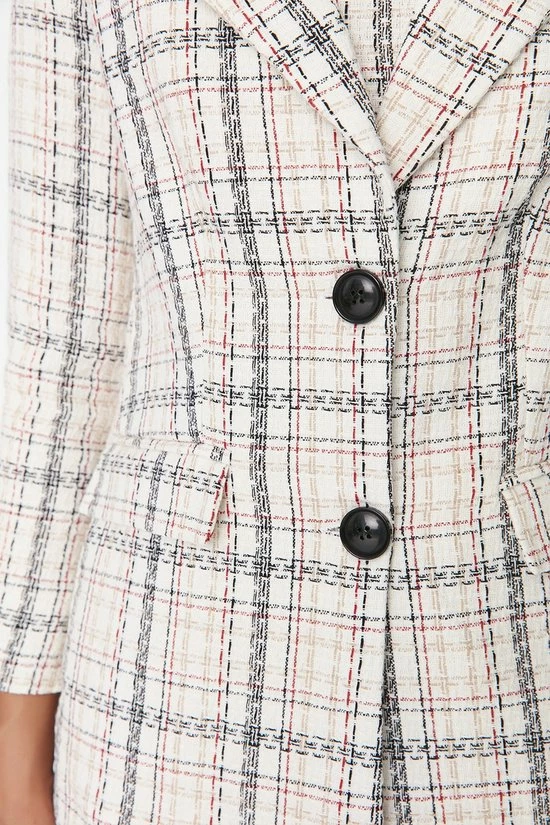 Trendyol Vrouwen Standaard Basis Blazer 8 Trendyol Vrouwen Standaard Basis Blazer - Afbeelding 8