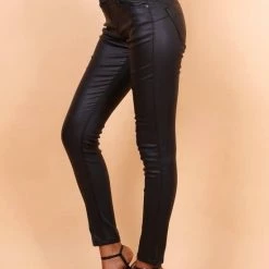 Broek Toxik3 Normale Taille Push-up Lederlook Zwart -Dameskleding Verkoop 550x825 357