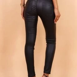 Broek Toxik3 Normale Taille Push-up Lederlook Zwart -Dameskleding Verkoop 550x825 359