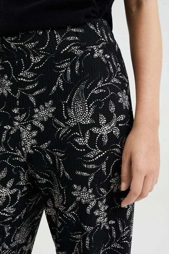 WE Fashion Dames Wide Leg Broek Met Dessin En Structuur 6 WE Fashion Dames Wide Leg Broek Met Dessin En Structuur - Afbeelding 6