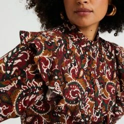 WE Fashion Dames Blouse Met Dessin En Volants 9 WE Fashion Dames Blouse Met Dessin En Volants -Dameskleding Verkoop 550x825 368