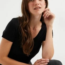 WE Fashion Dames T-shirt Van Lyocell - Maat XL 38 WE Fashion Dames T-shirt Van Lyocell - Maat XL -Dameskleding Verkoop 550x825 395