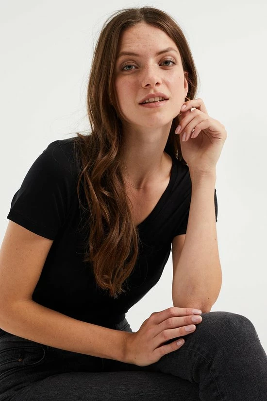 WE Fashion Dames T-shirt Van Lyocell - Maat XL 13 WE Fashion Dames T-shirt Van Lyocell - Maat XL - Afbeelding 13