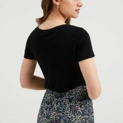 WE Fashion Dames T-shirt Van Lyocell - Maat XL 50 WE Fashion Dames T-shirt Van Lyocell - Maat XL -Dameskleding Verkoop 550x825 399