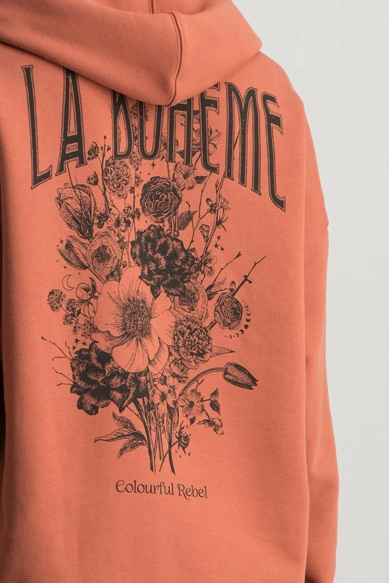 Colourful Rebel Boho Bouquet Hoodie Bruin Dames - Polyester - L 8 Colourful Rebel Boho Bouquet Hoodie Bruin Dames - Polyester - L - Afbeelding 8
