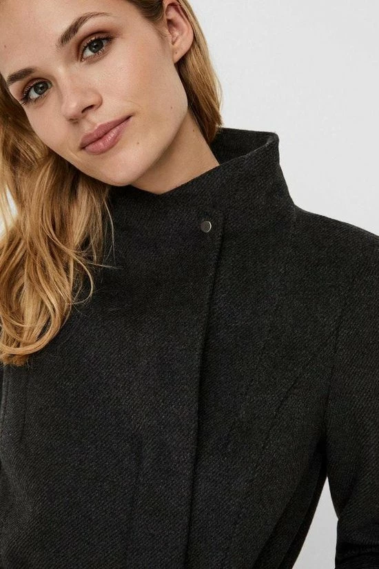 VERO MODA VMTWODOPE BELT 3/4 WOOL JACKET GA NOOS Dames Jas - Maat XS 4 VERO MODA VMTWODOPE BELT 3/4 WOOL JACKET GA NOOS Dames Jas - Maat XS - Afbeelding 4