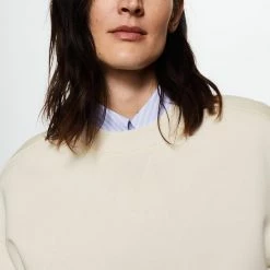 Mango Trui Sweatshirt Met Gebribde Afwerkingen 37065955 05 Dames Maat - L -Dameskleding Verkoop 550x825 424