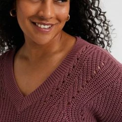 WE Fashion Dames Grofgebreide Trui - Curve -Dameskleding Verkoop 550x825 453