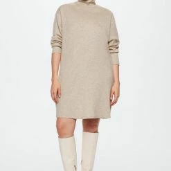 Mango Jurk Geribde Jurk Met Omgeslagen Col 37067106 08 Dames Maat - S