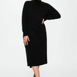 Mango Jurk Gebreide Jurk Met Trechterhals 37095939 99 Dames Maat - S -Dameskleding Verkoop 550x825 481