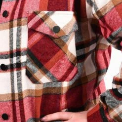 Merkloos Lumber Jacket | Jas Dames | Houthakkers Jas | Ruitjes | Stoer | Oversized | Kleur Rood | Maat S 6 Merkloos Lumber Jacket | Jas Dames | Houthakkers Jas | Ruitjes | Stoer | Oversized | Kleur Rood | Maat S -Dameskleding Verkoop 550x825 486