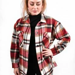 Merkloos Lumber Jacket | Jas Dames | Houthakkers Jas | Ruitjes | Stoer | Oversized | Kleur Rood | Maat S 7 Merkloos Lumber Jacket | Jas Dames | Houthakkers Jas | Ruitjes | Stoer | Oversized | Kleur Rood | Maat S -Dameskleding Verkoop 550x825 487