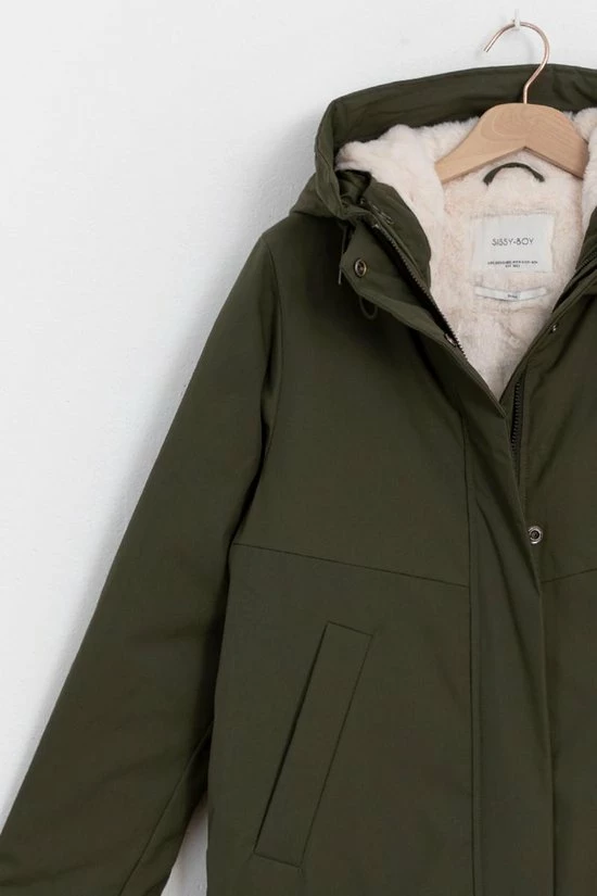Sissy Boy Sissy-Boy - Donkergroene Parka Jas 6 Sissy Boy Sissy-Boy - Donkergroene Parka Jas - Afbeelding 6