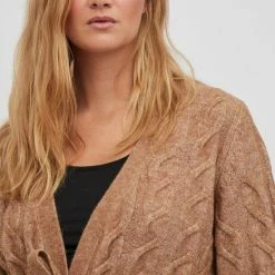 Vila Vest Viella L/s Cable Knit Cardigan/su/t 14075496 Toasted Coconut Dames Maat - M -Dameskleding Verkoop 550x825 510