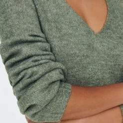 JDY JDYELANORA L/S V-NECK DRESS KNT NOOS Dames Jurk - Maat L -Dameskleding Verkoop 550x825 577