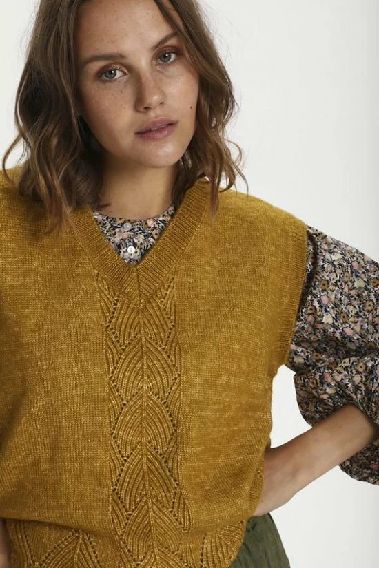 Saint Tropez Helle Spencer Praire Sand Melange Maat M 5 Saint Tropez Helle Spencer Praire Sand Melange Maat M - Afbeelding 5