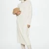 Mango Jurk Geribde Jurk Met Omgeslagen Col 37067731 05 Dames Maat - L