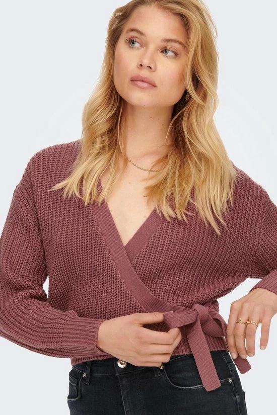 ONLY ONLBREDA WRAP L/S CARDIGAN KNT NOOS Dames Trui - Maat XL 6 ONLY ONLBREDA WRAP L/S CARDIGAN KNT NOOS Dames Trui - Maat XL - Afbeelding 6