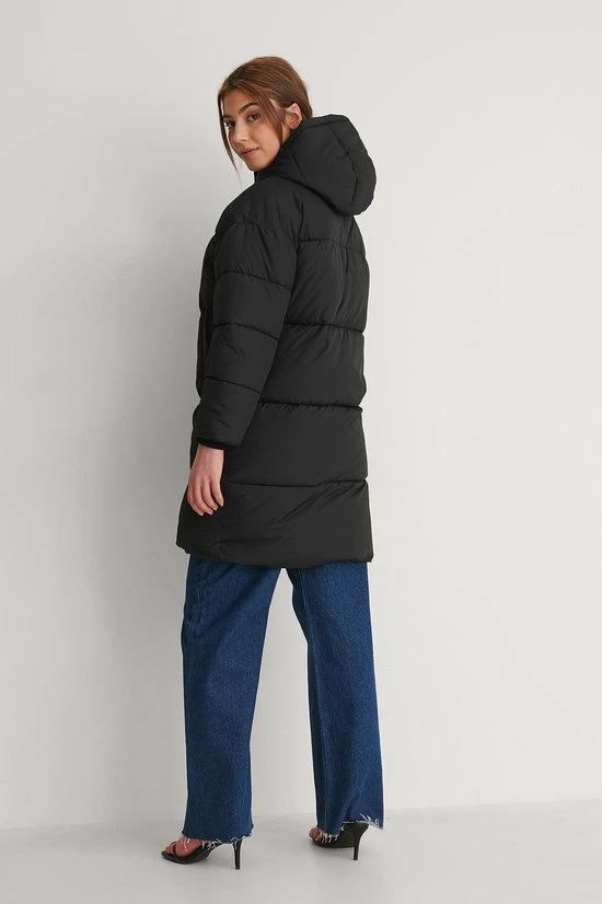 NA-KD Lange Gewatteerde Jas Dames - Maat EU 36 2 NA-KD Lange Gewatteerde Jas Dames - Maat EU 36 - Afbeelding 2