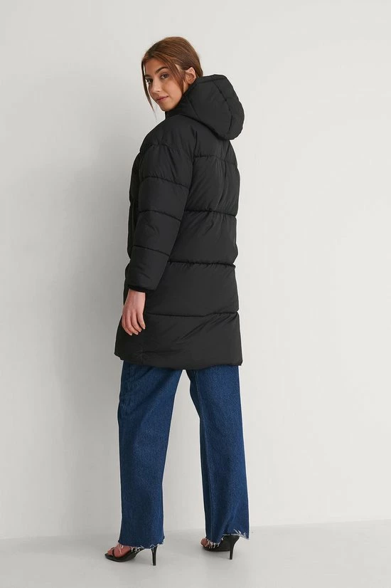 NA-KD Lange Gewatteerde Jas Dames - Maat EU 36 3 NA-KD Lange Gewatteerde Jas Dames - Maat EU 36 - Afbeelding 3