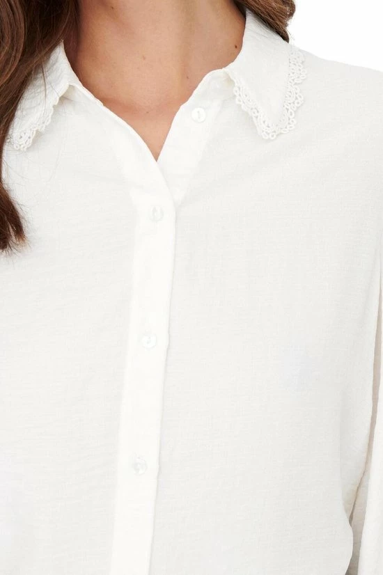 Jacqueline De Yong Blouse Jdyqueen L/s Collar Shirt Wvn 15270684 Cloud Dancer Dames Maat - XS 7 Jacqueline De Yong Blouse Jdyqueen L/s Collar Shirt Wvn 15270684 Cloud Dancer Dames Maat - XS - Afbeelding 7