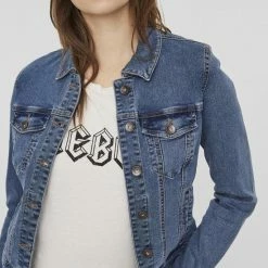 Vero Moda VMHOT SOYA LS DENIM JACKET MIX GA NOOS Dames Jas - Maat M -Dameskleding Verkoop 550x826 32