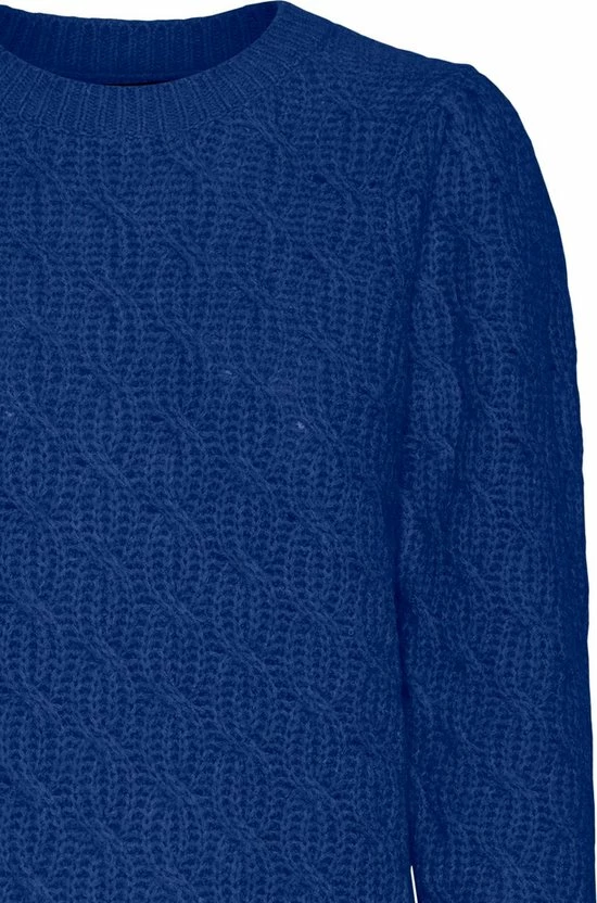 Vero Moda Trui Vmlola Ls O-neck Blouse Ga Boo 10268108 Sodalite Blue/w Melange Dames Maat - L 2 Vero Moda Trui Vmlola Ls O-neck Blouse Ga Boo 10268108 Sodalite Blue/w Melange Dames Maat - L - Afbeelding 2